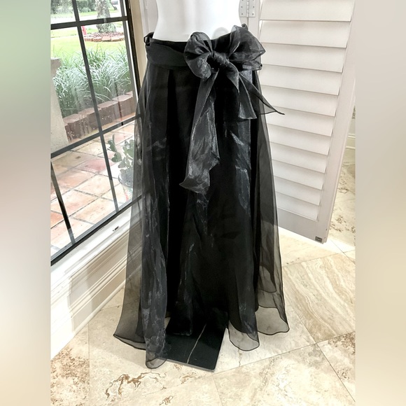 Black Formal Maxi Skirt by Chelsea Nights Size 14 NWOT Y2K - Picture 1 of 5